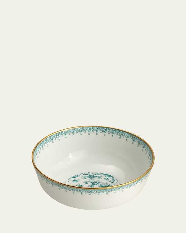 Green Lace Dessert Bowl